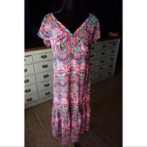 Anthropologie Vanessa Virginia Mural Maxi Dress